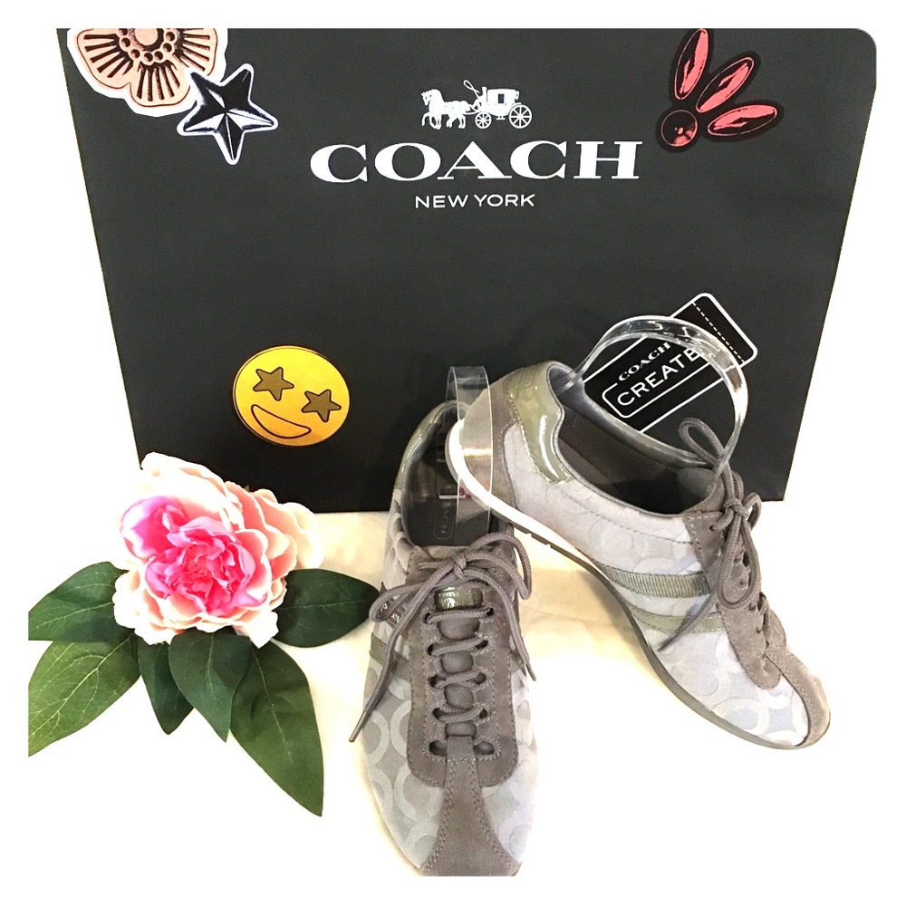 Perfect Condition Coach “Kathleen” Gray Sneakers